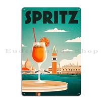 Vintage Aperol Sprits Venice Metal Plaque Mural Customize Party Garage Club Club Tin Sign Poster 20x30cm