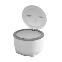 Hooded Cat Litter Trash Bin Enclosed Cat Toilet Reusable Pet Litter Tray Dog Poop Trash Can for Cats Small Animals Pet Supplies balta