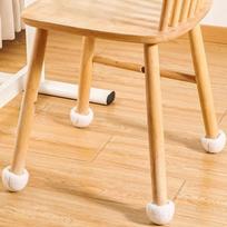 4Pcs Tennis Shape Chair Table Leg Covers Anti-noise Protective Sleeve Floor Protective Pad Wear Resistant Dining Table Socks balta