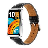 Retro Leather Band For Huawei Band 11 / 11 Pro Smart Watch Replacement Strap Wristband Bracelet Correa juoda