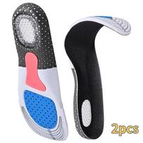 Orthopedic Insoles for Feet Arch Support Plantar Fasciitis Orthopedic Insole Silicone Shock Absorbing Soft Running Cushion 35-40