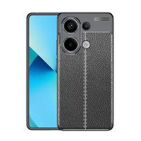 Suitable for Redmi note13 lychee pattern TPU mobile phone case Poco X6Pro all-inclusive business leather pattern anti-drop case redmi note9 pro max/note9s