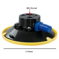 4 5 Inch Vacuum Suction Cup Mount Base for Auto Repair Tools with Hand Pump and Heavy Duty Grip for Glass and Metal Surfaces