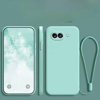 Case For Google Pixel 10A Liquid Silicone Lanyard Phone Case For Google Pixel 10 Pro XL Lens Camera Protective Cover Fundas For Pixel 10A