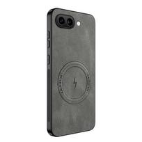 For Google Pixel 9A Vintage Business Phone Case Cover Sheepskin Leather Magnetic Case Pixel 10 Pro XL Wireless Case Pixel 9 Pro Google Pixel 10 pilka