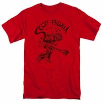 Scott Pilgrim VS. The World Rockin T-shirt Mens Licensed Movie Tee Red S