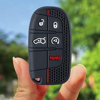 Silikoninis automobilio rakto dangtelis dėklas apsauga Jeep Grand Cherokee Compass Dodge Charger Chrysler 200 300 300C raktų pakabukas automobilių dalys
