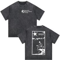 Forward Observations Group Skeleton Vintage Washed T-shirt Men Women Clothing Fashion Gothic Oversized Casual T Shirt Streetwear S įvairiaspalvis