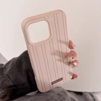 Pink brown striped iphone16promax phone case apple 17 coffee bean holder 15 for 13 retro 11 soft 17promax
