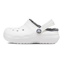 (GS) Crocs Classic Lined Clogs 'White Grey' Kids' 207009-10M EU 23-24