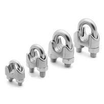 1Pc U Type Clamp Wire Clips M2/3/4/5/6/8/10/12/14mm Rope Clip Cable Bolts Rigging Hardware Clamp 304 Stainless Steel Rope Sleeve M5