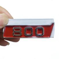 3D Stereo 800 Automobilio Lipdukas Universalus Modifikuotas Kėbulas Galinis Emblema Dekoratyvinis Lipdukas Įbrėžimų Dangalas Atsparus Vandeniui ir Aukštai Temperatūrai 1pc sidabras