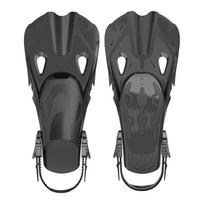 OLOEY Adjustable Snorkeling Fins XS juoda