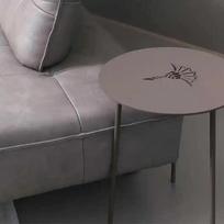 Luxury Hollow Side Table round Artistic Iron Bedside Storage Shelf Coffee Table for Living Room Creative Home Decor