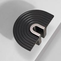 1pc Light Luxury Simple Semi-Circle Handles Modern Wardrobe Door Handle Cabinet Handles Drawer Knobs Handles for Furniture