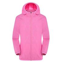Men's Women Casual Jackets Windproof Ultra-Light Rainproof Windbreaker Top L rožinė