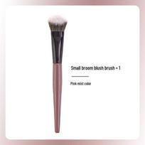 Minkštas plaukų skystas skaistalas ir kontūravimo šepetėlis - Kreminis ir nuožulnus dizainas Small Blush Brush raudona