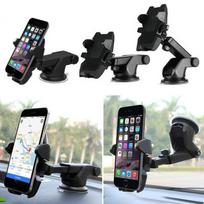 Automobilinis laikiklis išmaniojo telefono navigacijai siurbtukas 360° pasukamas reguliuojamas 3-6,5 colio laikiklis iPhone X 8 7