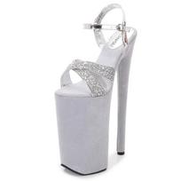 Fashion 26cm/16 Inch Stripper High Heels 2025 Pole Dance Shoes Women Sexy Show Sandals Party Club Platform High-heeled Party Shoes 35