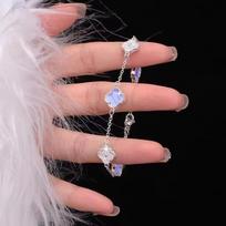 Super Flash Four-Leaf Clover Bracelet Luxury Senior Sense Of Exquisite Strings Personality Versatile Women's Hand Jewellery