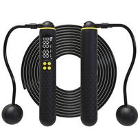 Rechargeable Smart Counting Jump Rope: Weighted, Cordless, Fitness Steel Wire, with English Display