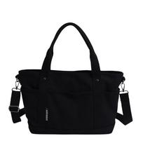Women Canvas Stylish Handbag Large Capacity Casual Sling Bag Multi-Layers All-Match Crossbody Bag Travel School Bag juoda