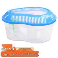 Portable Plastic Turtle Terrarium with Basking Platform