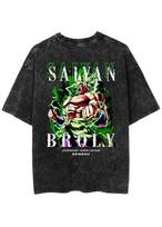 Oversized Dragon Ball Broly Anime T-shirt Man Women Vintage Washed Short Sleeve Tee Streetwear Loose Casual Top Summer Y2k 2026 L