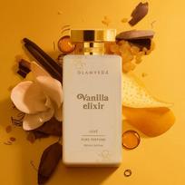 Glamveda Vanilla Elixir Luxury Pure Perfume for Woman 100ml | Long-Lasting Fragrance | with Lily of the valley, Coconut, Lavender, Jasmine, Vanilla 100ML