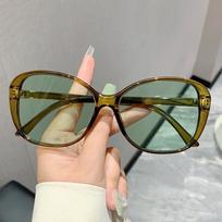 Fashion Vintage Luxury Brand Designer Butterfly Sunglasses Women For Men Sun Glasses Punk Popular Big Frame Olive Green Shades