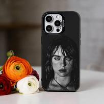 Singer B-Billie Eilish Phone Case For iPhone 17,16,15,14,13,12,11 Plus,Pro Max,XS,Colorful Silver Phone case Funda Cover iPhone15promax