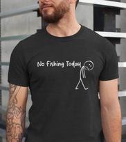 Šiandien žvejoti neleidžiama T-shirt Juokinga Humoro Žvejybos Marškinėliai Vyriška Dovana 3XL