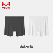 Maoren Women's Ice Silk Anti-Chafe Safety Shorts (2-Pack) L
