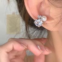 1Pc Luxury Metal Zircon Ear Cuff Earrings for Women Trend Gold Color Multi-Layer U-Shaped Clip Earrings Non Pierced Ear Jewelry