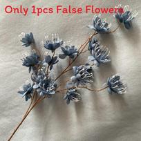 Luxury Artificial Flowers For Bridal Bouquets Home Dcor Realistic Silk Centerpiece Displays Mist Blue