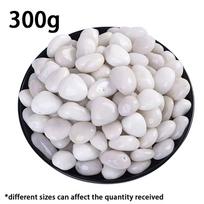 300/500g High Polished White Pebbles Smooth River Stone Garden Courtyard Fish Tank Aquarium Horticultural Decoration Rocks XJM