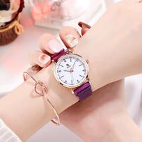 Simple Light Luxury Quartz Series Niche White Fashion Women'S Magnet Trend Girlfriend Gift Mori Series Wrist Watch