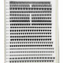 Private Label DIY Eyelash Extension Kit 3D/30D/40D/60D Volume False Lashes Reusable Natural Cruelty-Free Self-adhesive PBT Natural Long&Mix&plastic tray