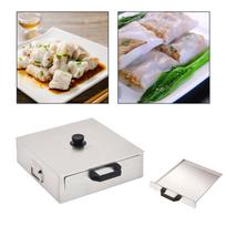 Rice Roll Machine Accessories Multifunctional 2 Drawers Stainless Steel Durable Vermicelli Roll Steamer for Breakfast Household