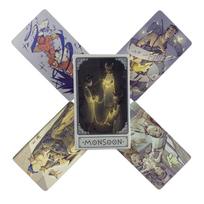 Monsoon Tarot Cards A 78 Deck Oracle English Visions Divination Edition Board Playing Games