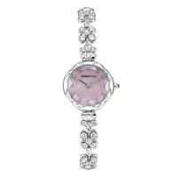 Light luxury diamond cross flower bracelet watch women's watch niche high-end fashion versatile waterproof quartz watch