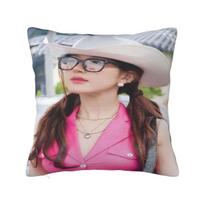 Pillow Cover Zhao Lusi Graphic Cushion Cover Rosy Vintage Pillow Case For Sofa Home Decoration Pillowcases Peach skin 18*18(CM)-1Pcs