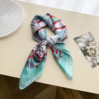 Luxury Scarf Square Hijab Bandana Handkerchief Silk Scarves Woman Headscarf Elegant Soft Breathable Stylish Travel Gift 70x70cm(1-3cm)