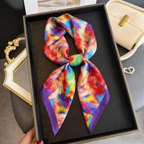 Luxury Scarf Women's Hijab Female Turban Print Square Headscarf Shawl Neckerchief Bandana Handkerchief Windproof Headband Wraps 70x70cm