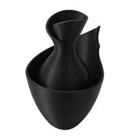 Geometric Shaped Minimalist Vase High-End Premium Light Luxury Vase Elegant Unique Flower Arrangement Ornaments Dining Table