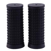 Dviračio 22,2x75mm Neslystantis trumpas strypo dangtelis Vairo apsauginis dangtelis Dviračio rankenos Dviračio vairo rankenos juoda
