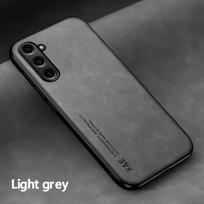 Luxury Leather Case For Samsung S26 S25 S24 S23 Ultra S25 FE A17 A16 A57 A56 A37 A36 5G Cover With Metal Plate Support Car Hold Samsung F12