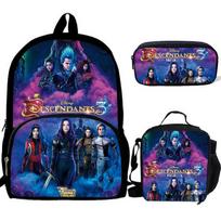 Mokyklinė kuprinė „Descendants 3“ spaudinys Mokyklinė kuprinė paaugliams Berniukams Mergaitėms Studentams Kelioninė Kuprinė Mokyklinės Kuprinės 3 VNT Rinkinys