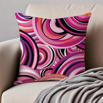 Luxury Vibrant E-Emilio P-Pucci Cushion Cover Pillowcase Anti-Dustmite Invisible Zipper Short Plush Sofa Cushion Peach skin 18*18(CM)-1Pcs