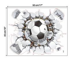 3D sulaužyta siena futbolo televizoriaus fono sienų apdaila Nuimami sienų lipdukai